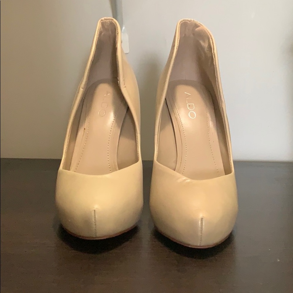 Aldo Tan Leather Heels